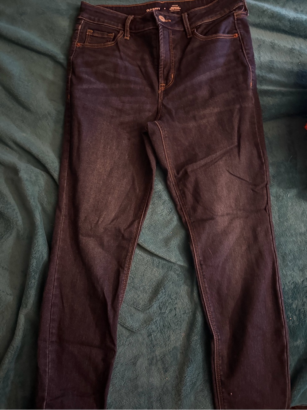 Old Navy dark blue super skinny jeans